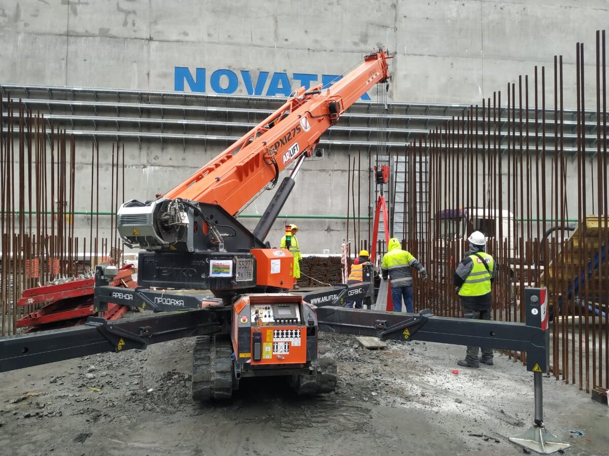 Монтаж опалубки мини-краном Арлифт