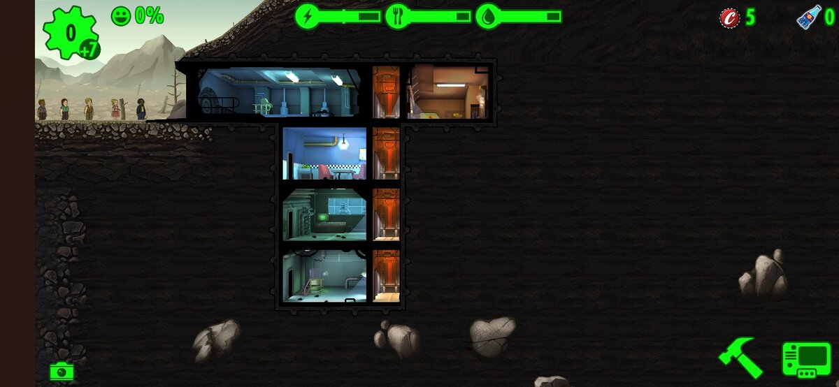 Правильное строительство комнат в Fallout Shelter