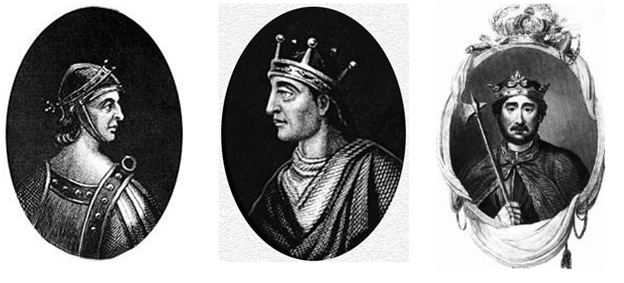 Слева направо: Гарольд, Эдмунд, Ричард. Изображения для коллажа взяты на ru.wikipedia.org