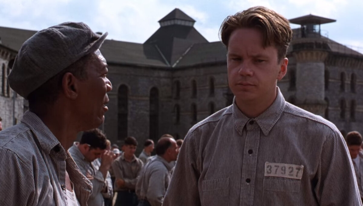 Энди и Ред (кадр из фильма "Побег из Шоушенка"