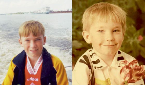 Александр Петров в детстве 