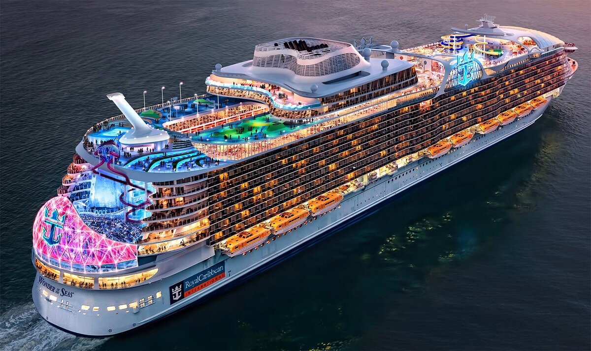 Новый круизник Wonder of the Seas. Фото из открытых источников.