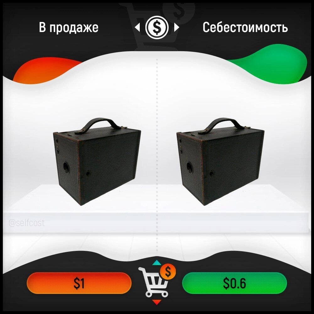 Kodak Brownie - начал эру продажи серийных фотоаппаратов. Создатель Истман работал над созданием более простого и удобного в обращении фотоаппарата, который бы стоил не более 1 долларов. Результатом этих усилий было создание в 1900 году первой модели фотоаппарата популярной серии BROWNIE, чья цена всего в 1 доллар дала возможность каждому заниматься фотографией.Истман постоянно добивался массового производства для того, чтобы добиться экономии на масштабе и тем самым снизить себестоимость до предела, не больше $0,6