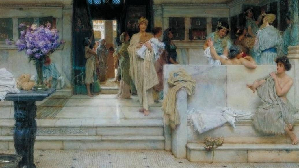 Лоуренс Альма-Тадема. "Римские бани" 1909 г.