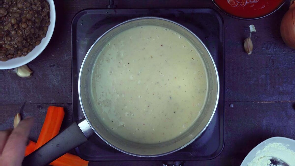 Такой должен получиться соус «Бешамель»