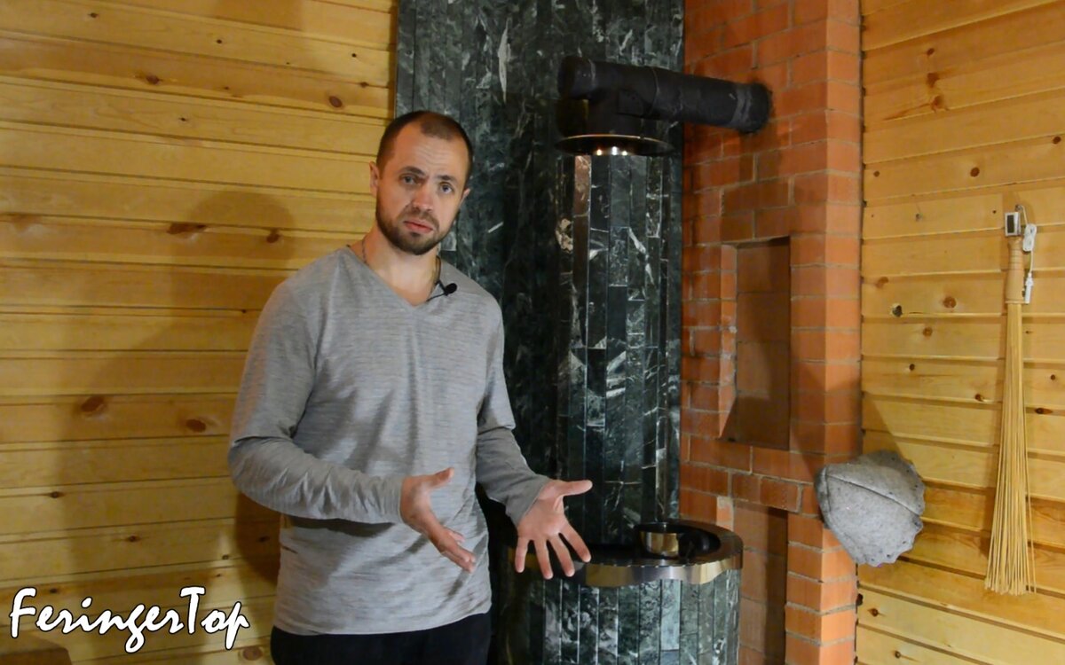 Как облицевать стену в бане камнем?