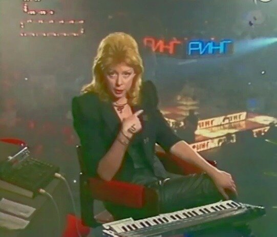 Кадр из передачи "Музыкальный ринг"