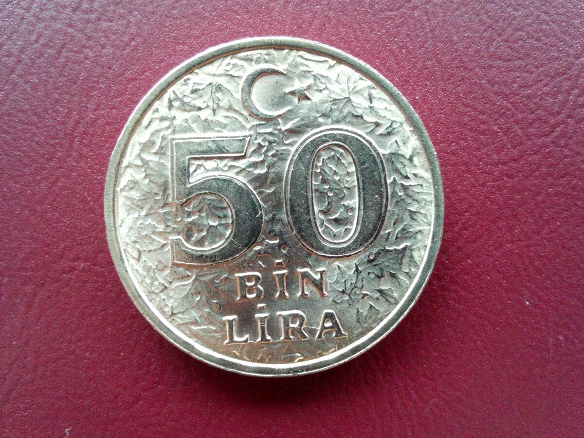 50 Лир монета.