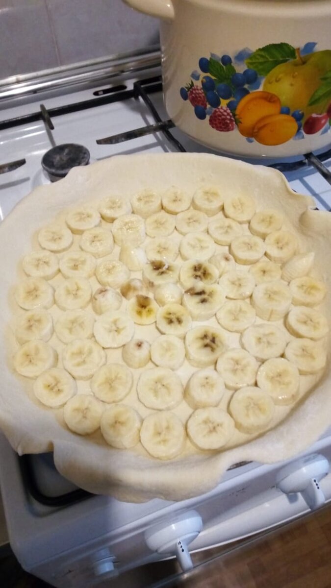 Пирог с бананами