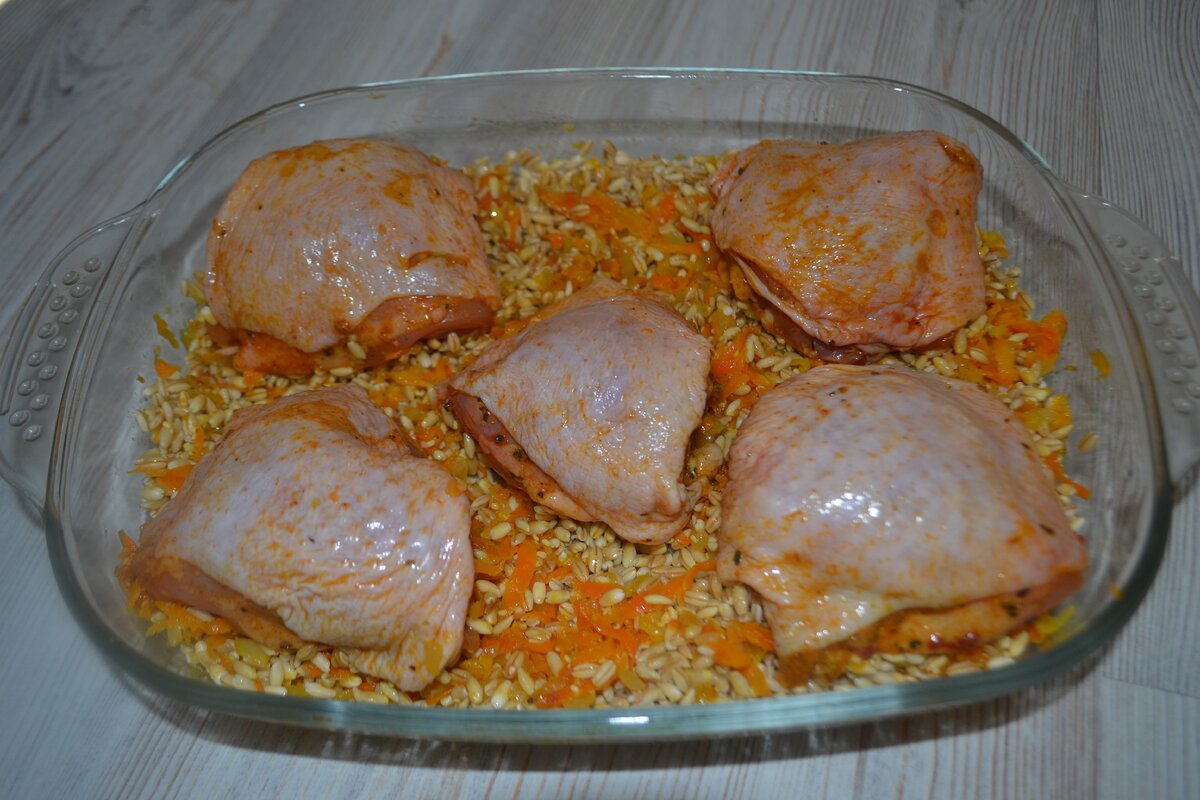 Перловка с мясом в духовке