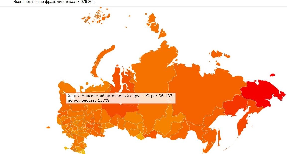 популярность ипотеки