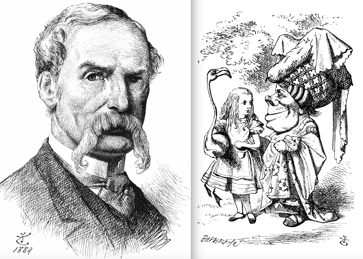 Дожн Тенниэл и одна из его иллюстраций