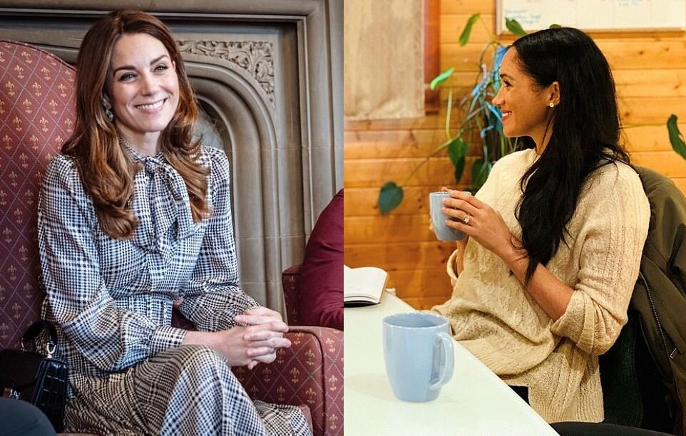 Кейт Миддлтон и Меган Маркл