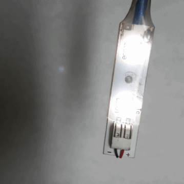 Работа самодельного USB фонарика