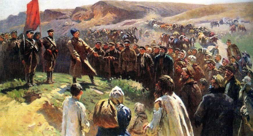 «На пути к Царицыну». Художник Митрофан Греков