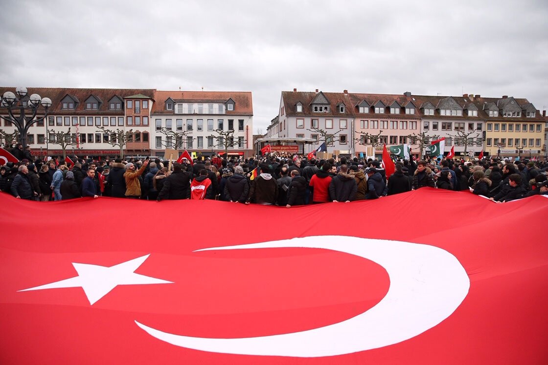 Акция против исламофобии и терроризма в Германии. Фото-https://www.aa.com.tr/ru