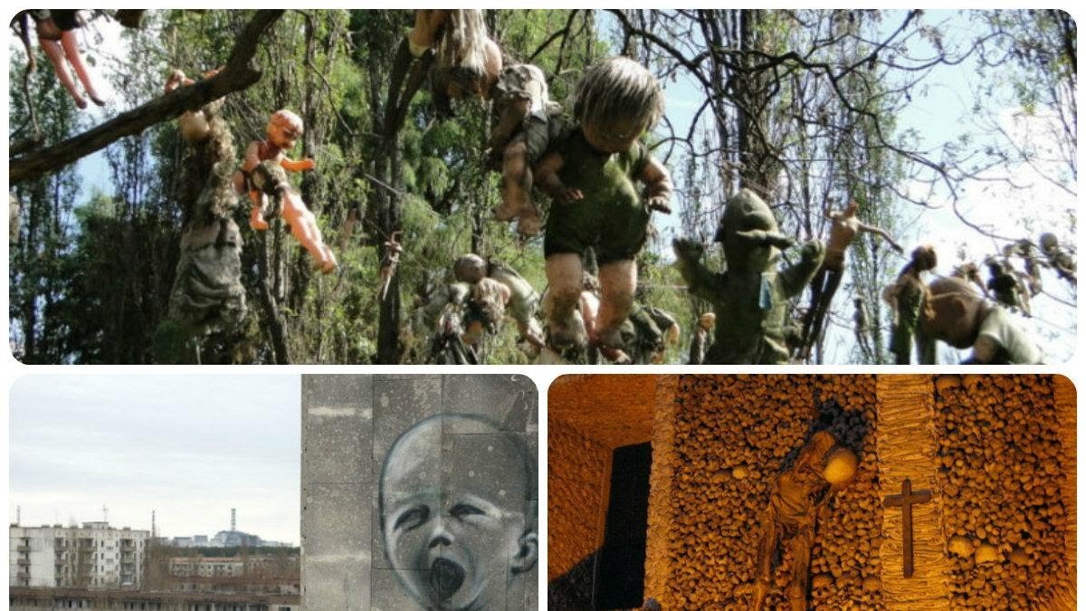 Несмотря на эти фото иногда можно подумать, что это декорации из фильмов ужаса. Однако, все это – реальные места, созданные матушкой-природой, или же людьми.