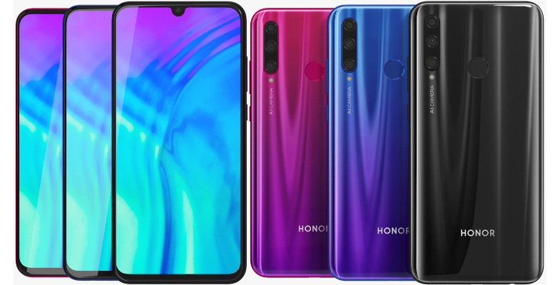 варианты цветов Honor 20 lite