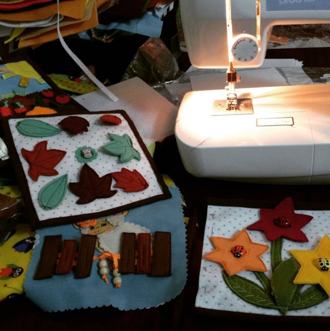 мой самый первый огород был из фетра) Нашли его на фото?)