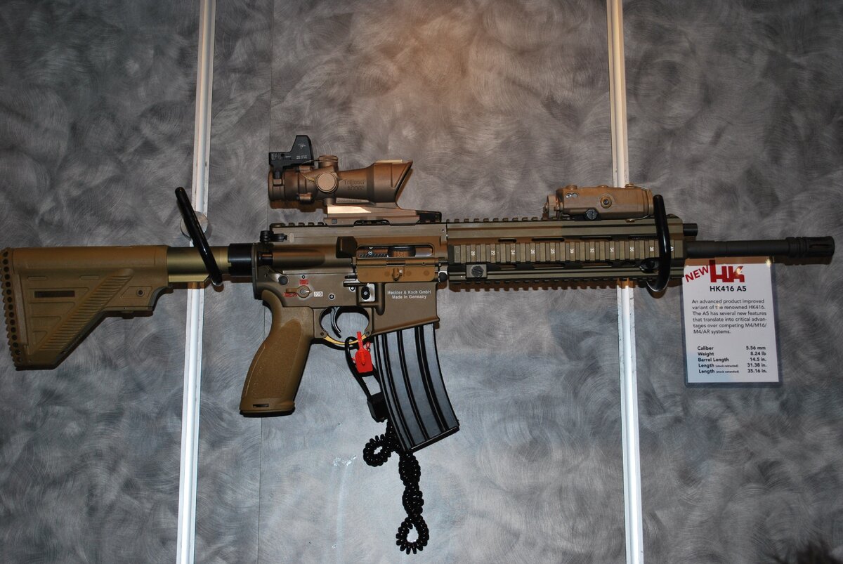 Штурмовая винтовка Heckler & Koch 416 A5. Источник: https://vk.com/oruzhie_tekhnika_armiya
