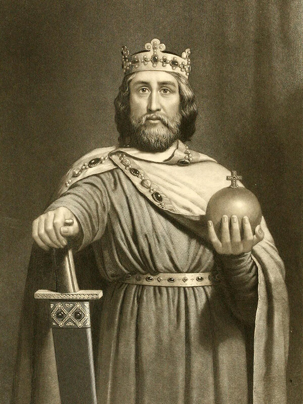 charlemagne Charles the Great King of the Franks Painting by Meissonier Jean Lou