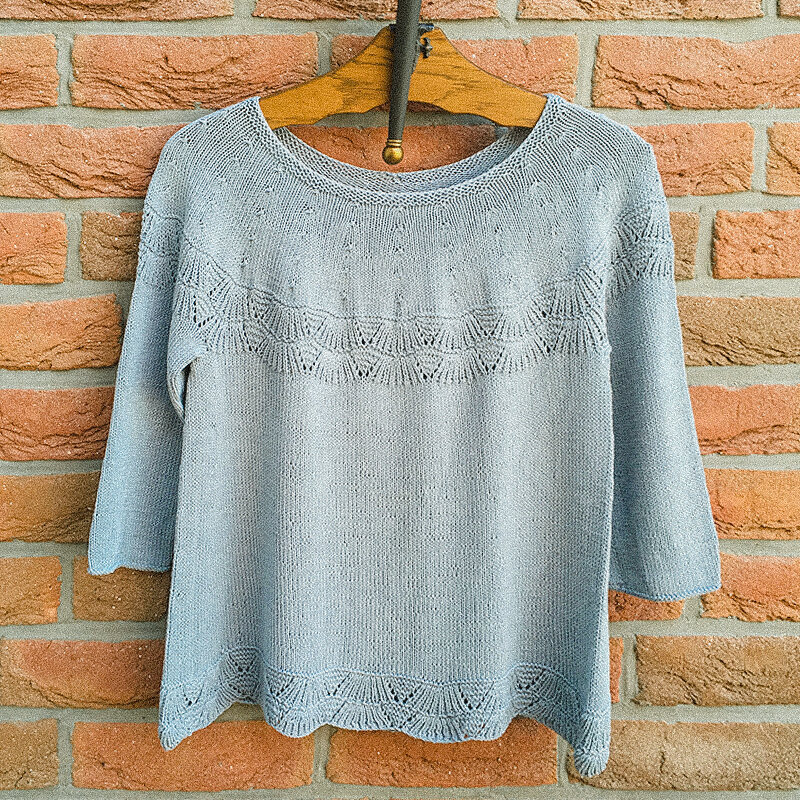 Летний топ с волнами