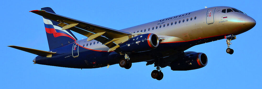 Так выглядит Сухой Суперджет SSJ-100 снаружи.