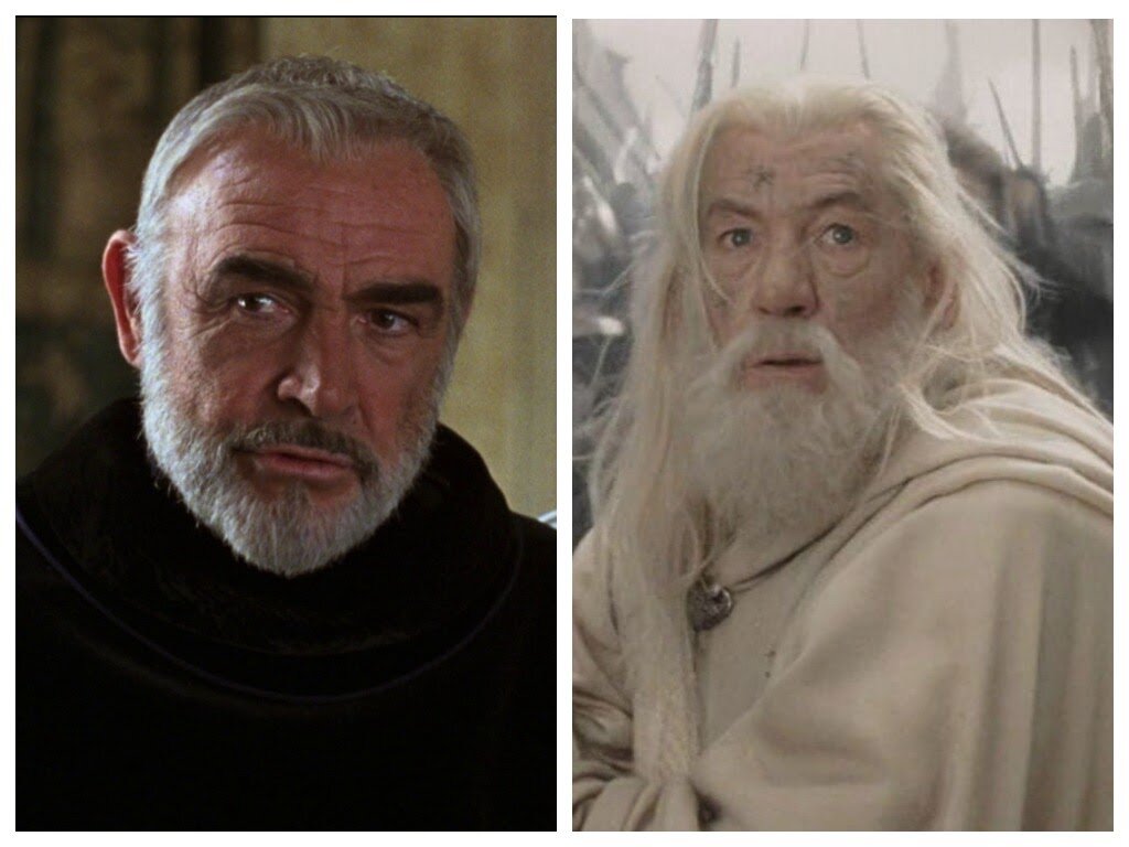 Слева кадр из фильма “Первый рыцарь”, справа – “Властелин колец: Возвращение короля” 