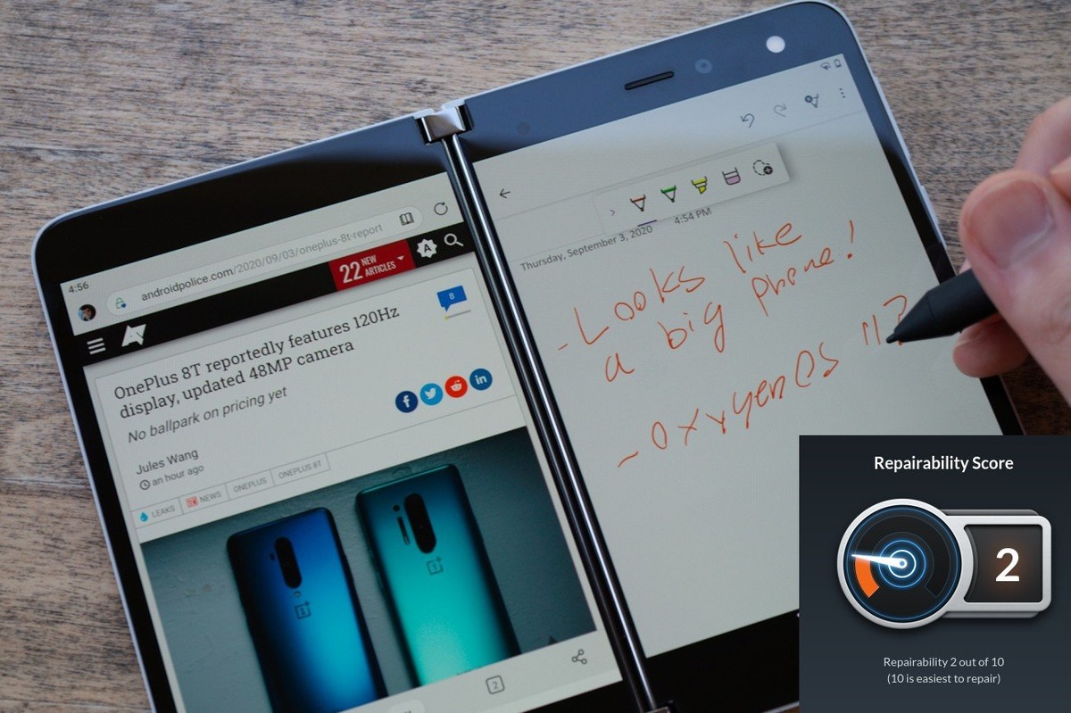 iFixit крайне низко оценила ремонтопригодность смартфона Microsoft Surface  Duo | HistoryIT - новости из мира интернета | Дзен