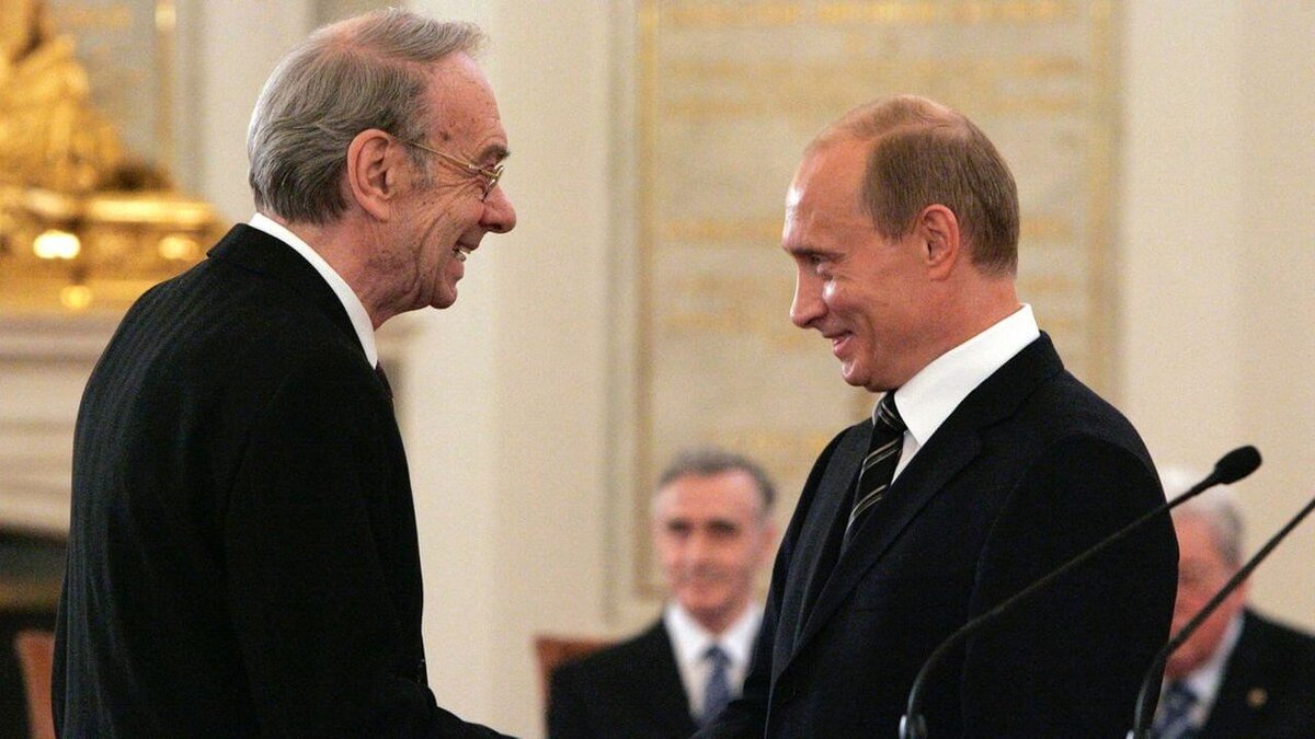 Владимир Путин и Алексей Баталов.