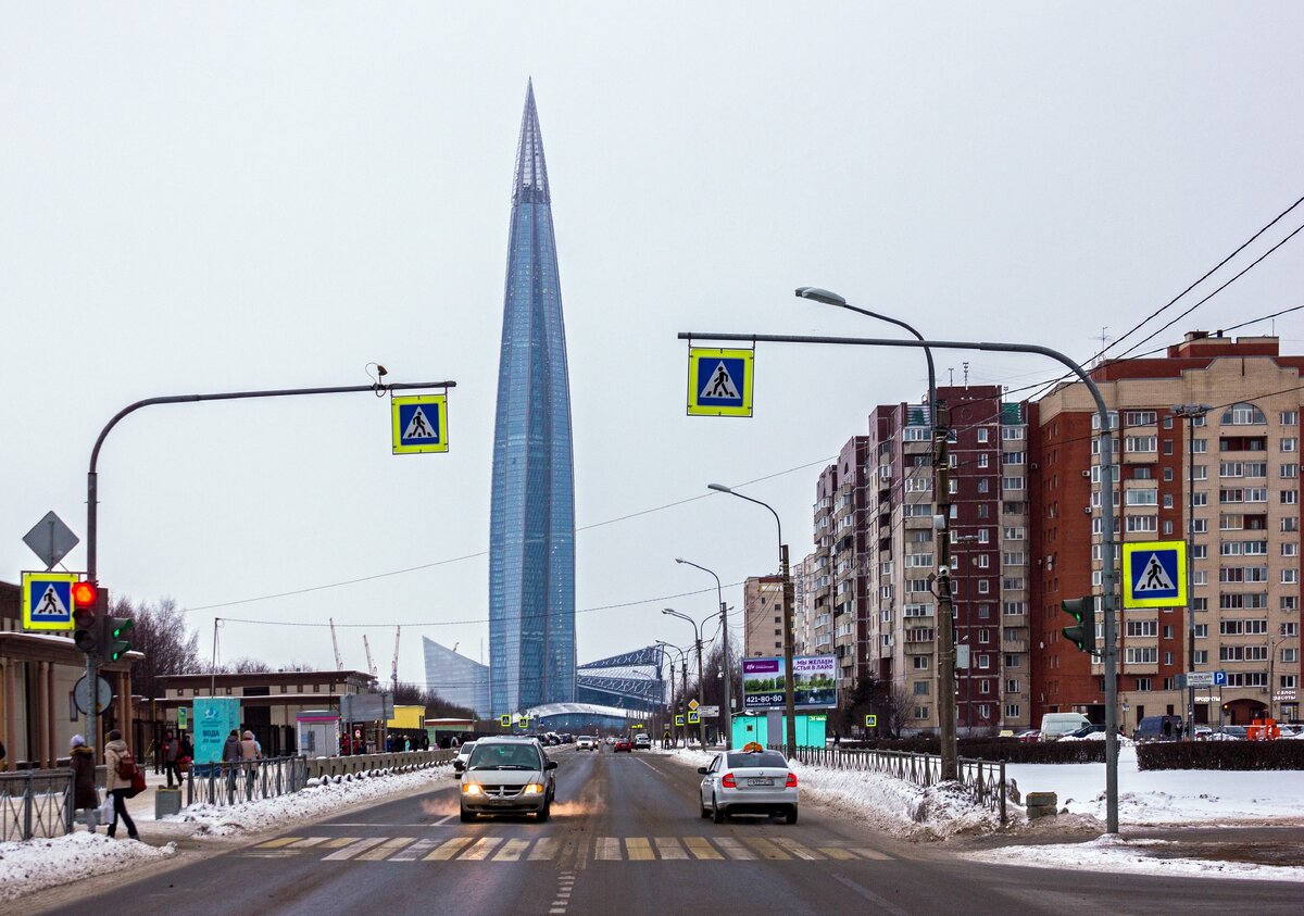 © Bestalex / CC BY-SA 4.0 (Лахта-центр - самое высокое здание России и Европы, 2019 г.)
