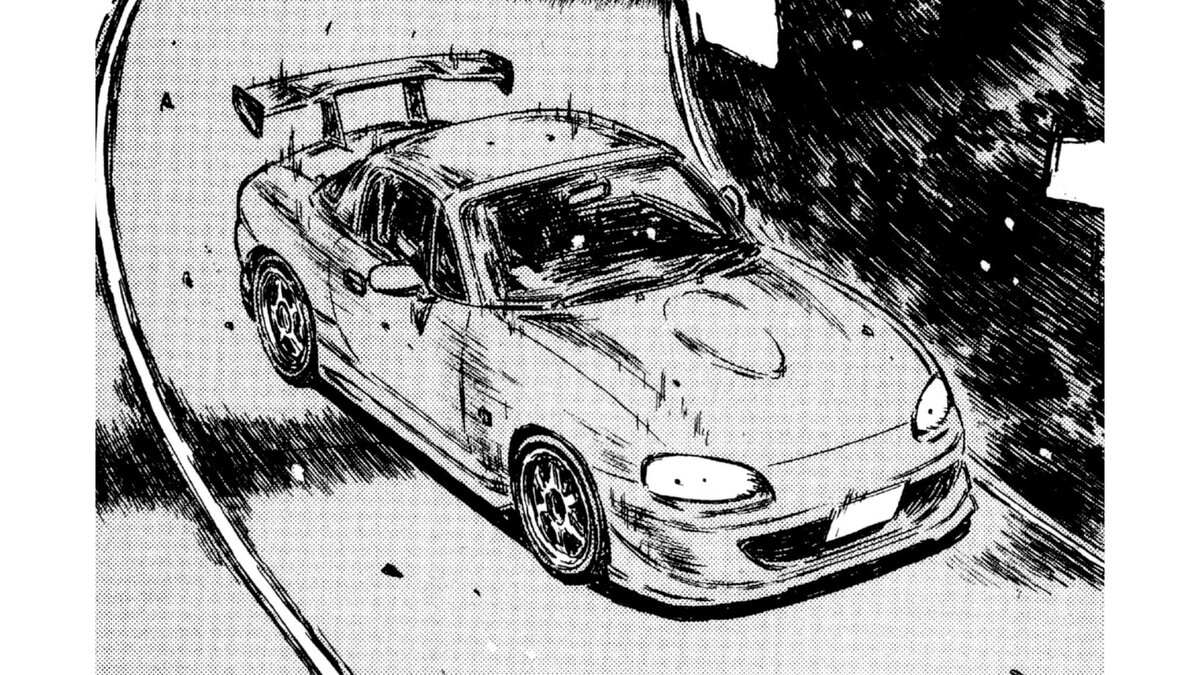 Mazda MX-5 Roadster RS (NB8C) в 444 главе манги 