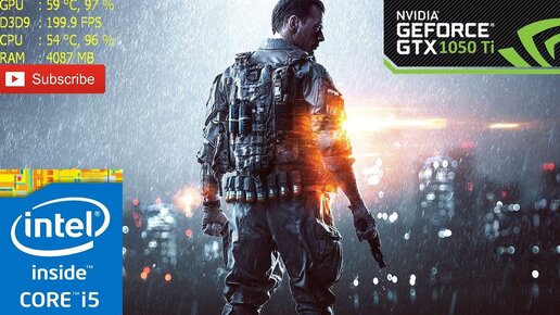 Battlefield 4 GTX 1050 Ti i5 7400