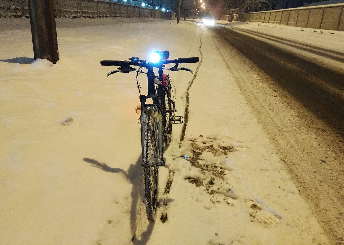 Едем по снегу! Фото автора.