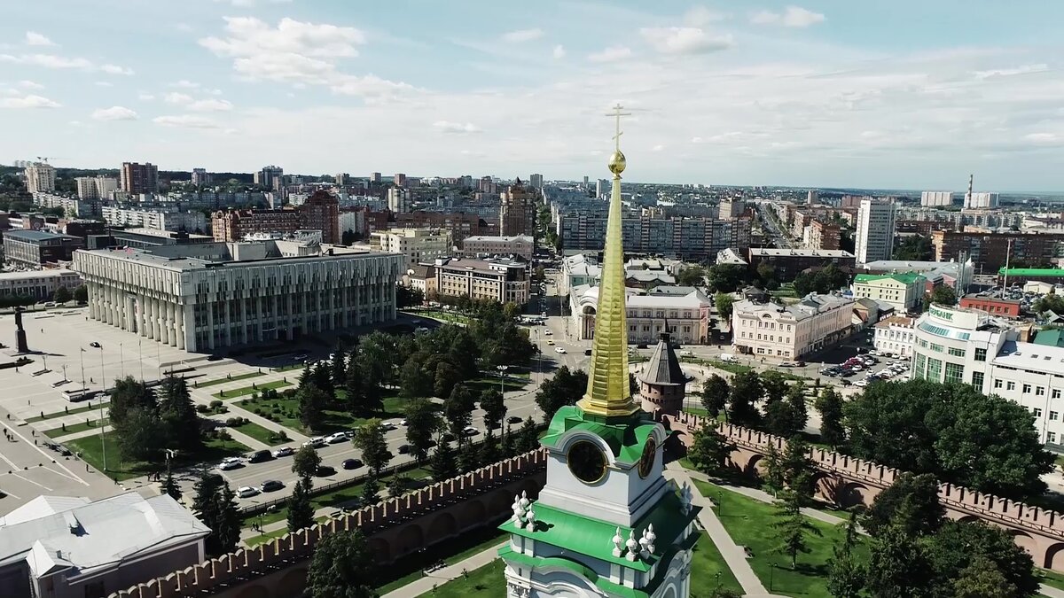 Летняя Тула. Вид сверху. Фото автора. 