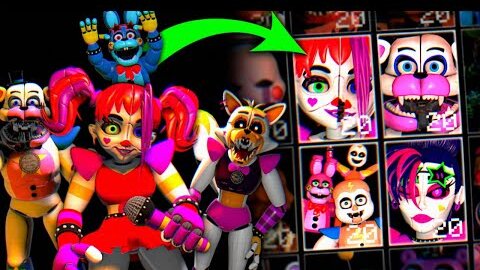 ГЛЭМРОК БЭЙБИ и БАЛОРА во FNAF 7 ULTIMATE CUSTOM NIGHT !!!