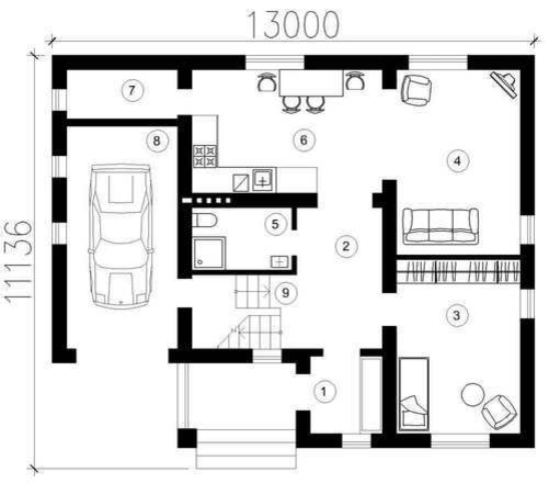 План 1 этажа