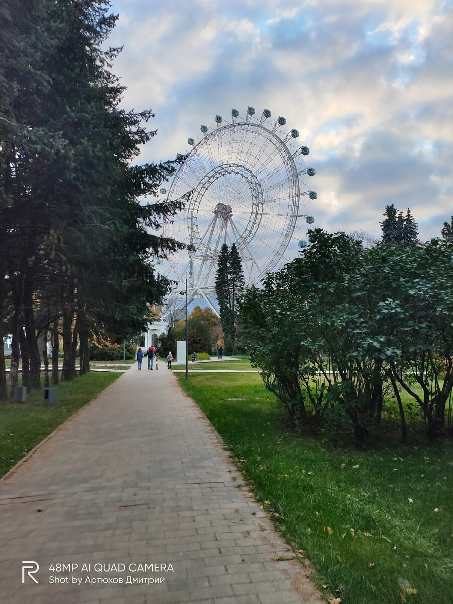 Колесо обозрения "Солнце Москвы" на ВДНХ. Фото автора - Артюхов Д.