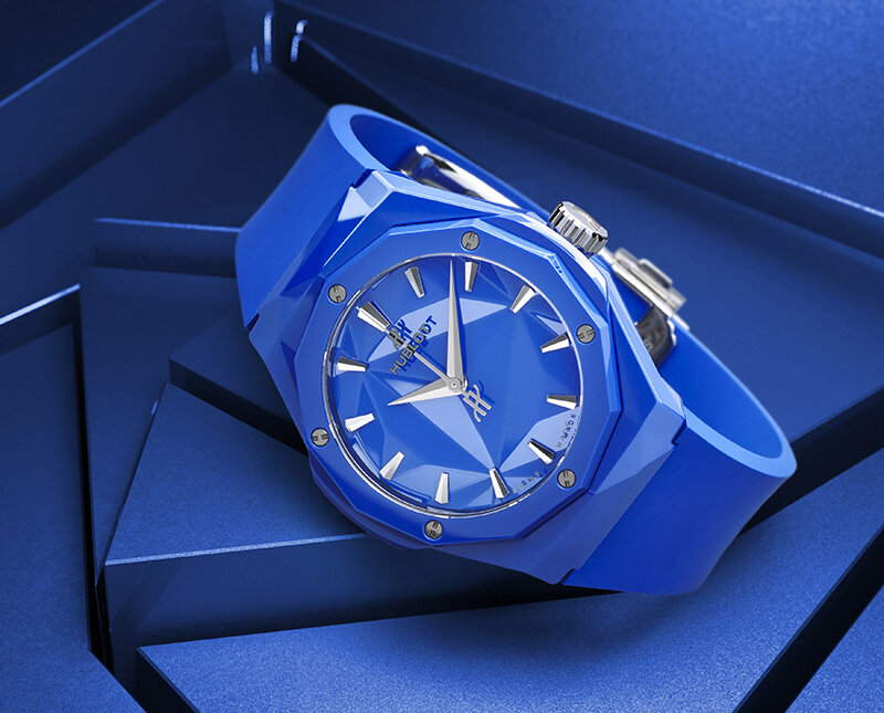 Часы Hublot Classic Fusion Orlinski Blue Ceramic в 40 мм корпусе из синей керамики