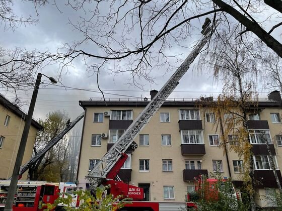    Пожар в жилом доме в Воронеже Пресс-служба ГУ МЧС по Воронежской области