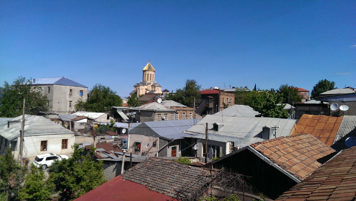 Вид с крыши хостела