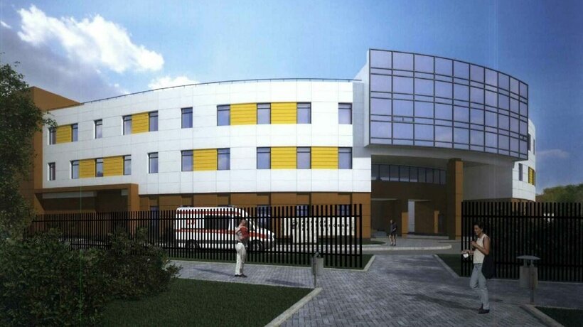    Проект нового здания подстанции скорой помощи в Щербинке © Департамент строительства Москвы