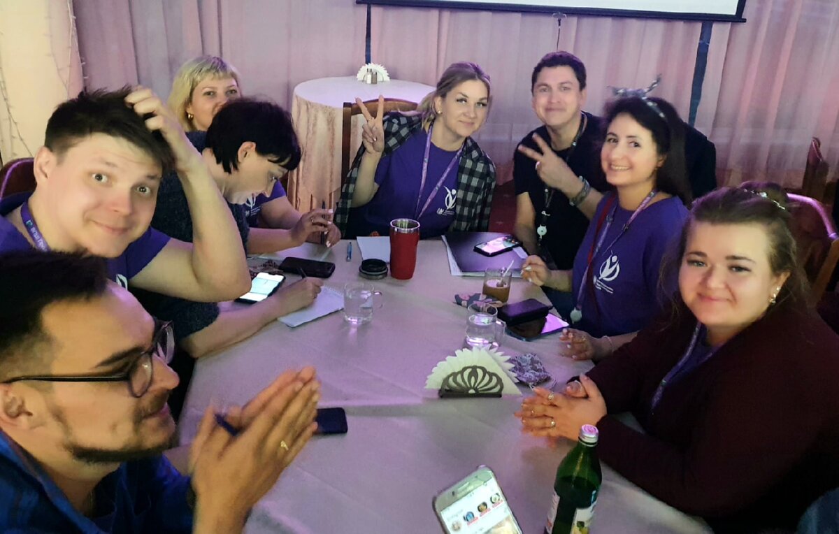 Профсоюзный квиз на Всероссийской профсоюзной школе 2021. Благодаря игре в первый день сдружились и объединились. 