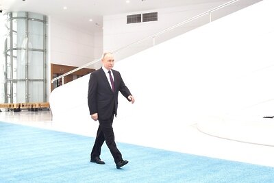    Президент России Владимир Путин на заседании Совета глав государств СНГ ©Сайт Кремля