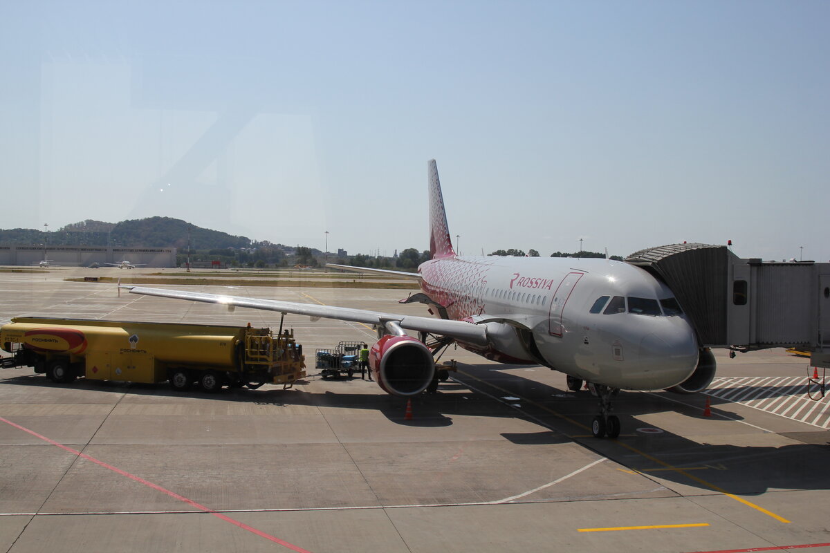 Airbus 319 а/к "Россия" в аэропорту Сочи (Адлер)