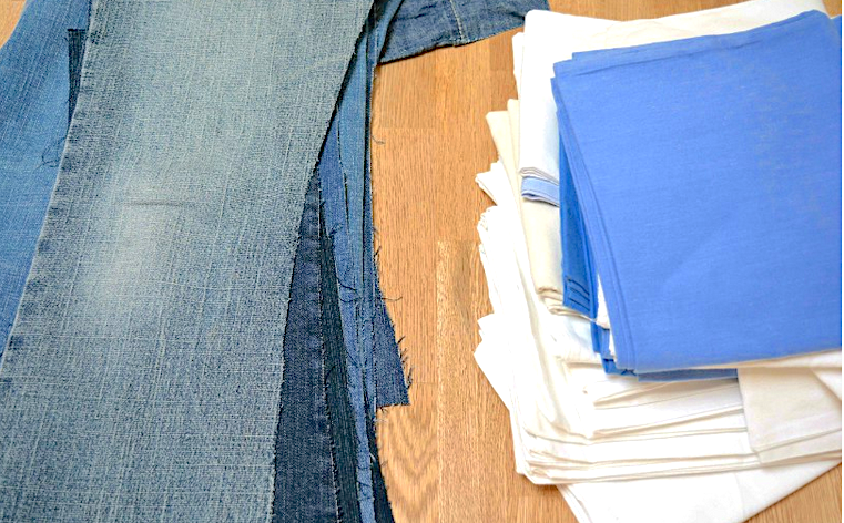 Как сделать покрывало из джинсовых лоскутков в стиле пэчворк пошагово
