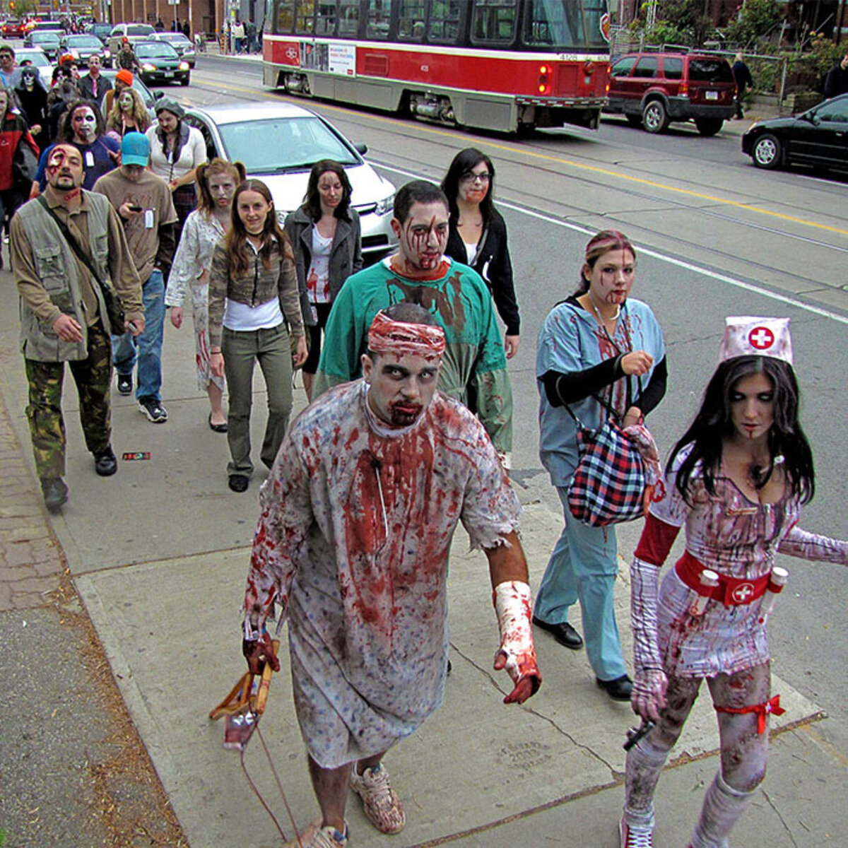 Фестиваль зомби в Нью-Йорке