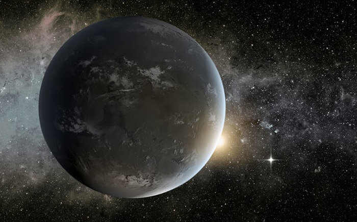 Это kepler-62 e ,экзопланета теоритически пригодная для жизни.