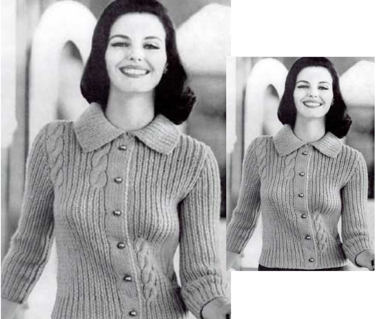 Вязаный жакет, 60-е гг. 