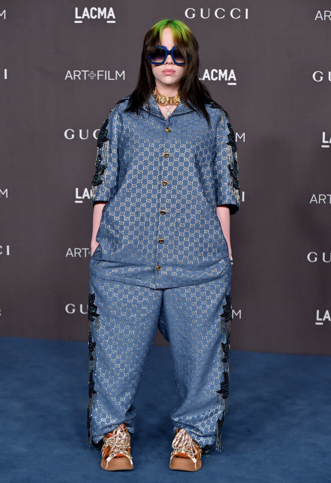 Gucci пижама на вечеринку в стиле Айлиш
